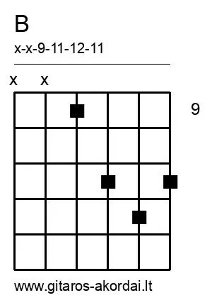B chord diagram